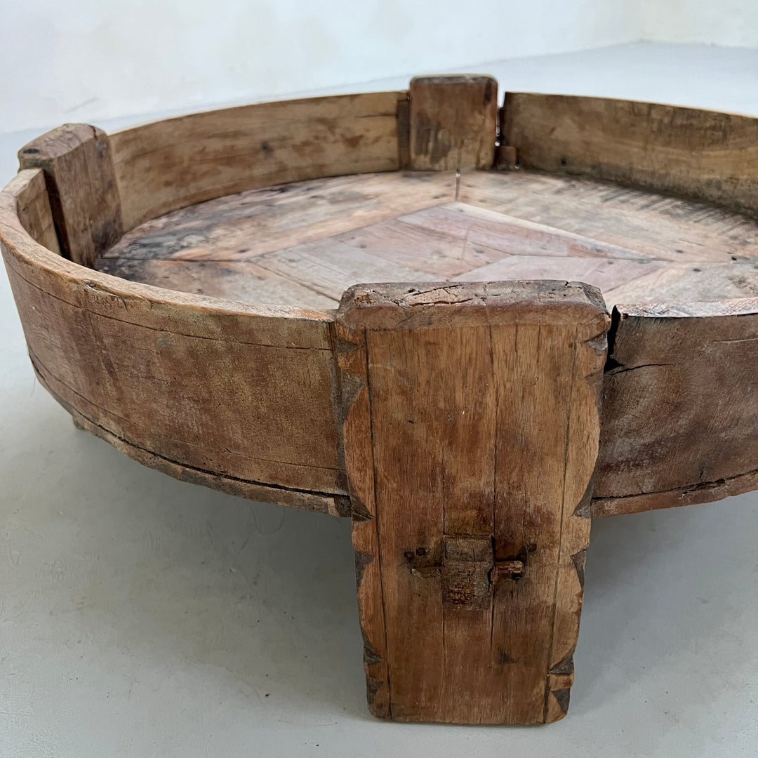 Antique Carved Round Coffee Table | Noah