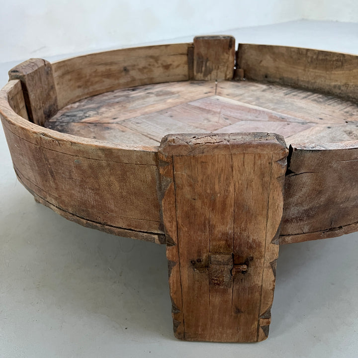 Antique Carved Round Coffee Table | Noah