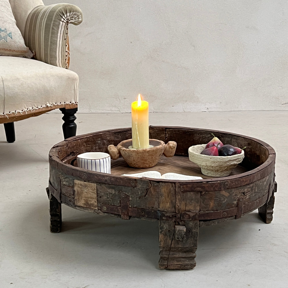 Antique Carved Round Coffee Table | Samual 1