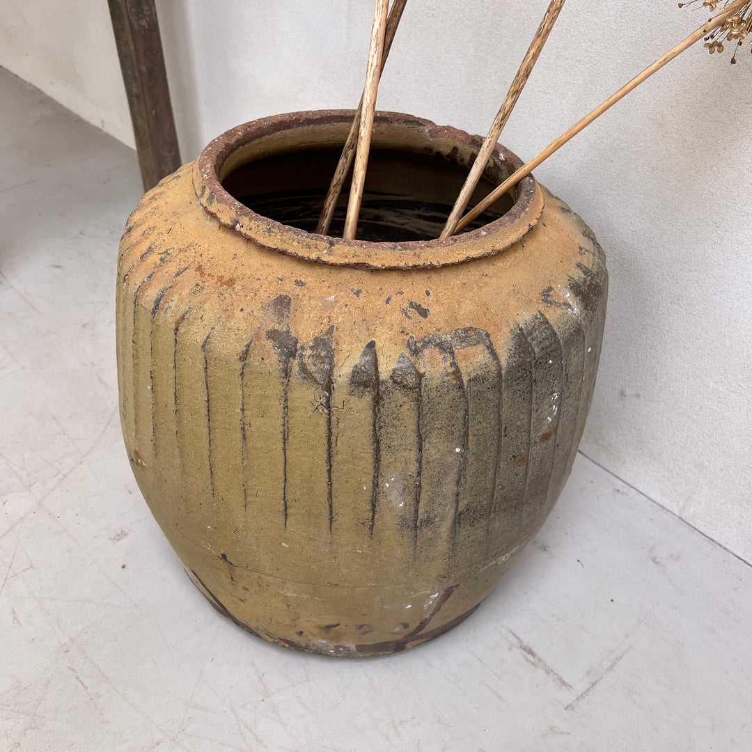 Antique Ceramic planter | Jade
