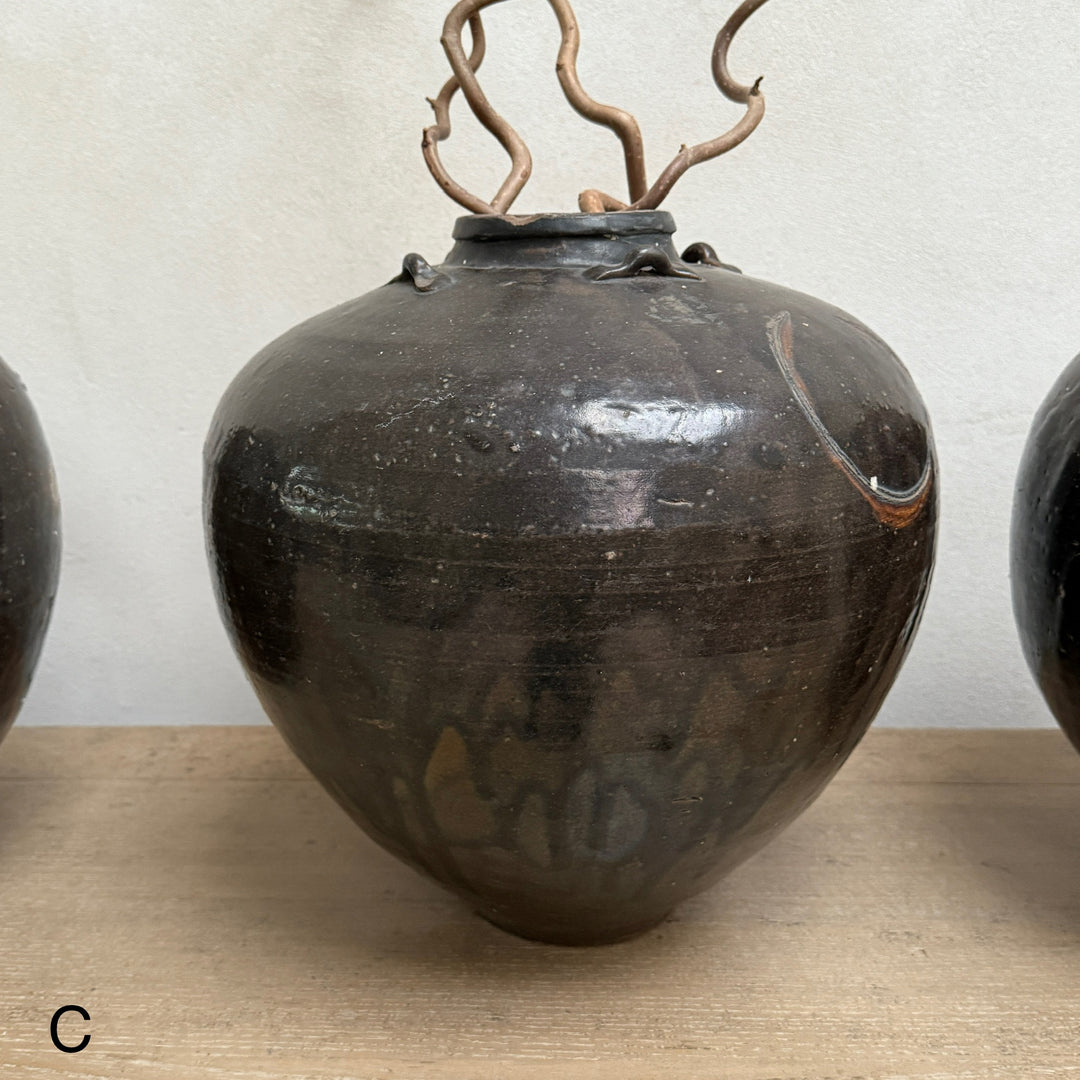 Antique Chinese Ceramic Glazed Urn