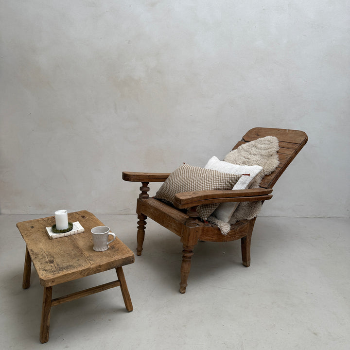 Antique Colonial Campaign Chair Giles