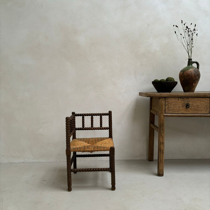 Antique Corner Bobbin Chair