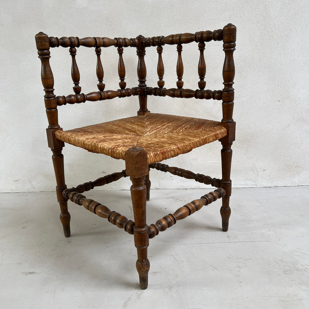 Antique Corner Bobbin Chair
