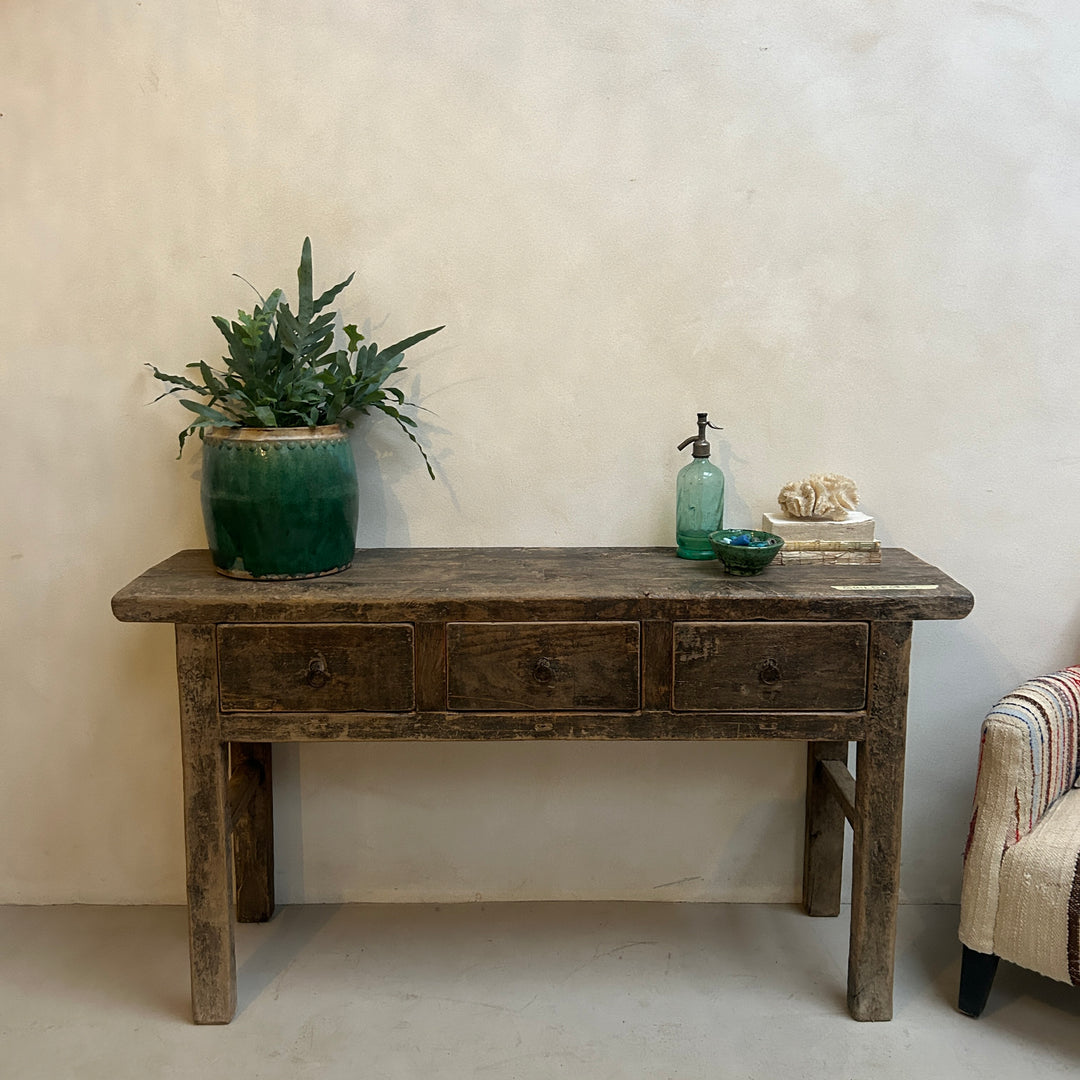 Antique Dark Wood Console Table | Guildford