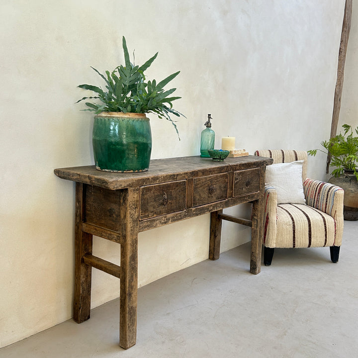 Antique Dark Wood Console Table | Guildford