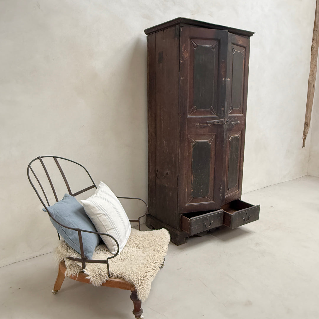 Antique Dark wood Cupboard Dorothy