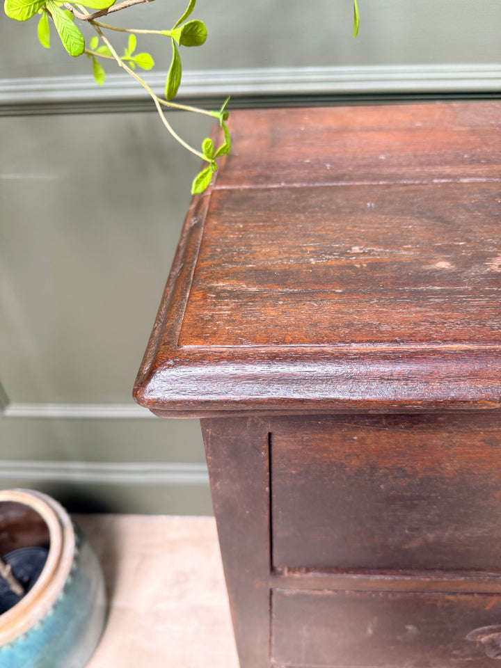 Antique Dark wood chest of drawers | Isobel 