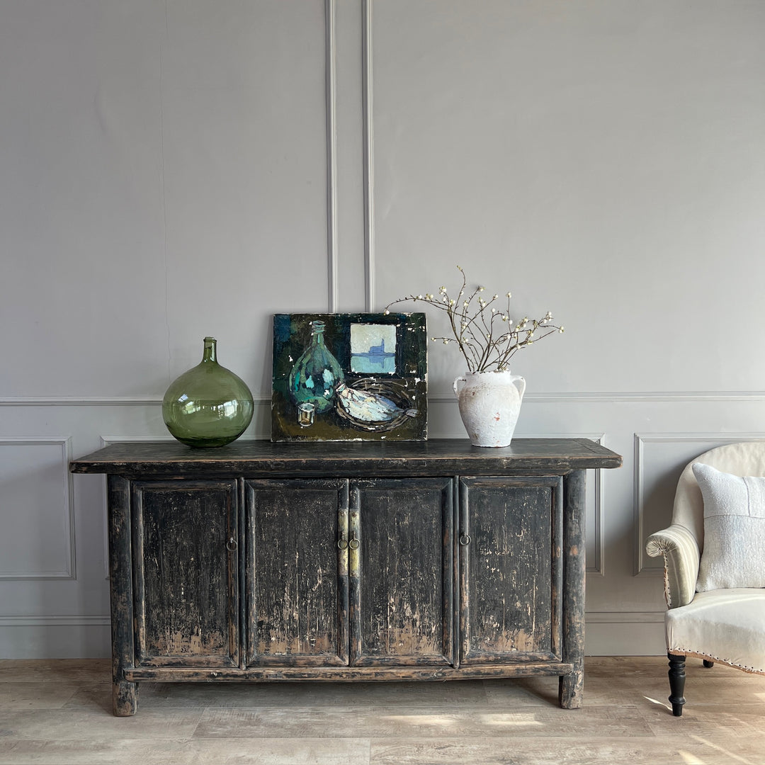 Antique Elm Black Cabinet | Fonteyn