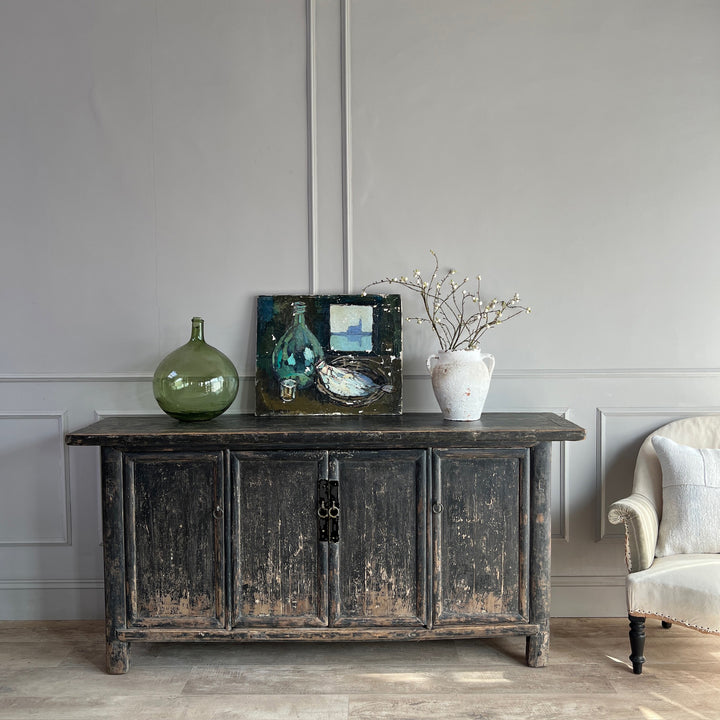 Antique Elm Black Cabinet | Fonteyn