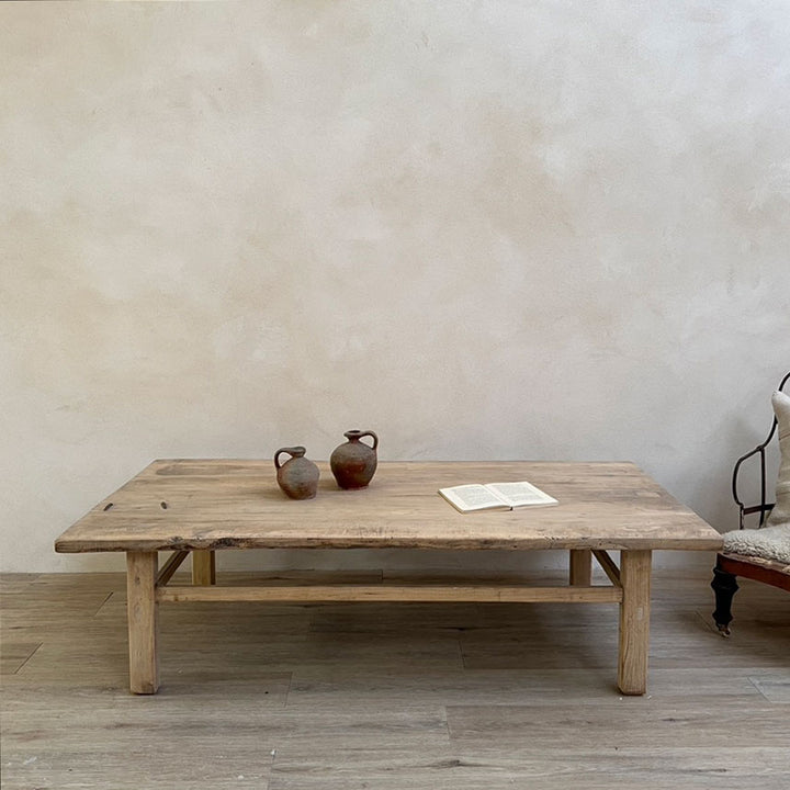 Antique Elm Coffee Table Dahl leg detail