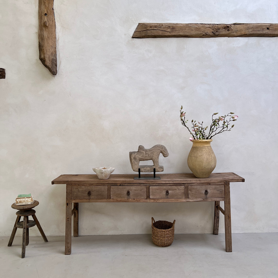 Antique Elm Console Table | Hattie