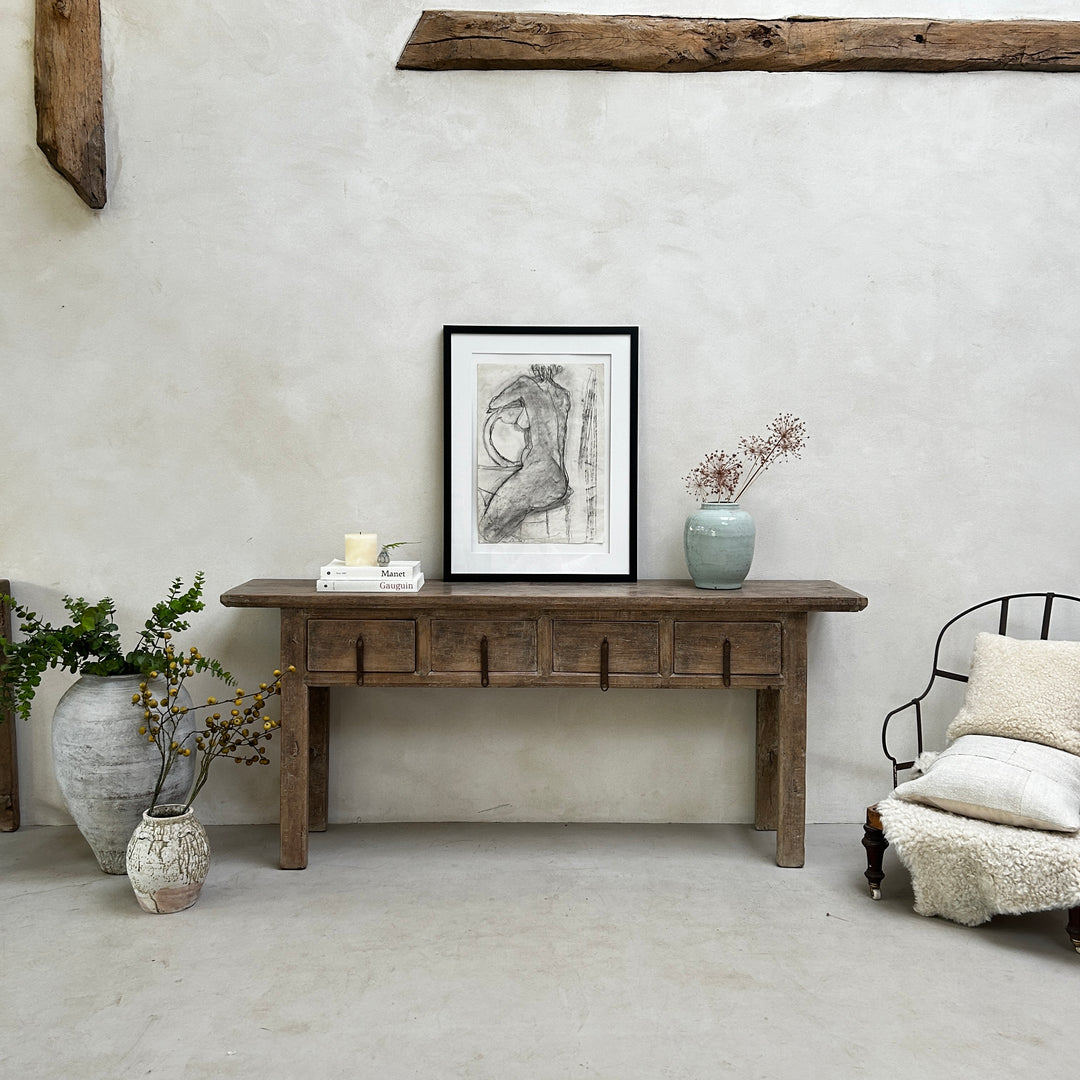 Antique Elm Console Table | Stockbridge