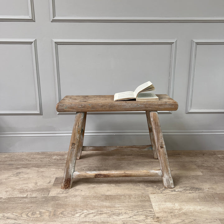 Antique Elm Rustic Bench | Florence