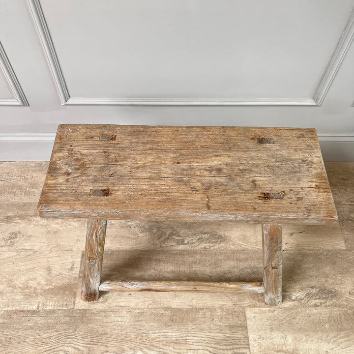 Antique Elm Rustic Bench | Florence