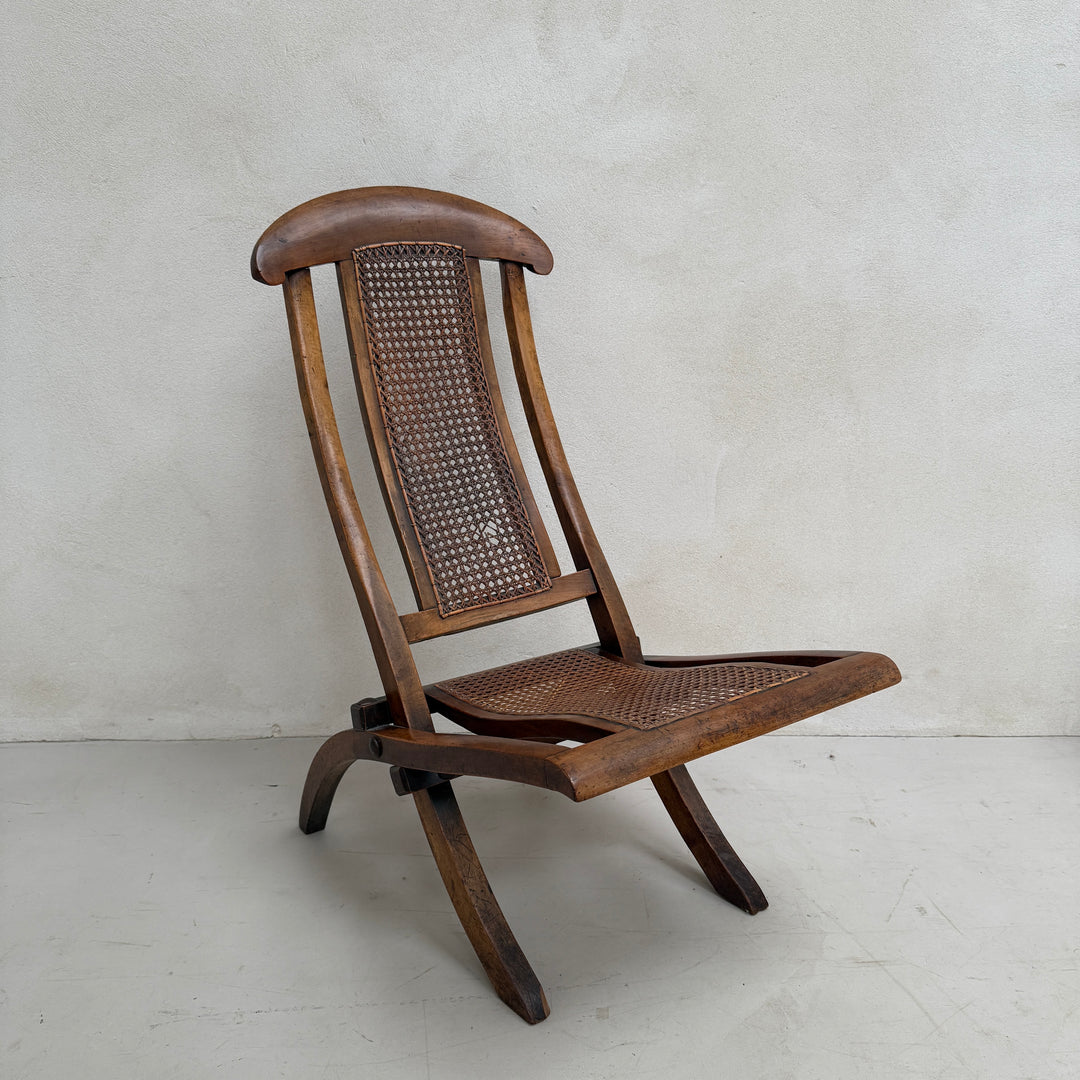 Antique Folding Steamer Campaign chair