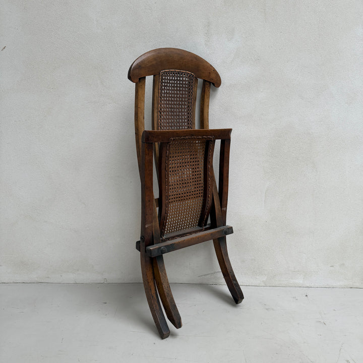 Antique Folding Steamer Campaign chair