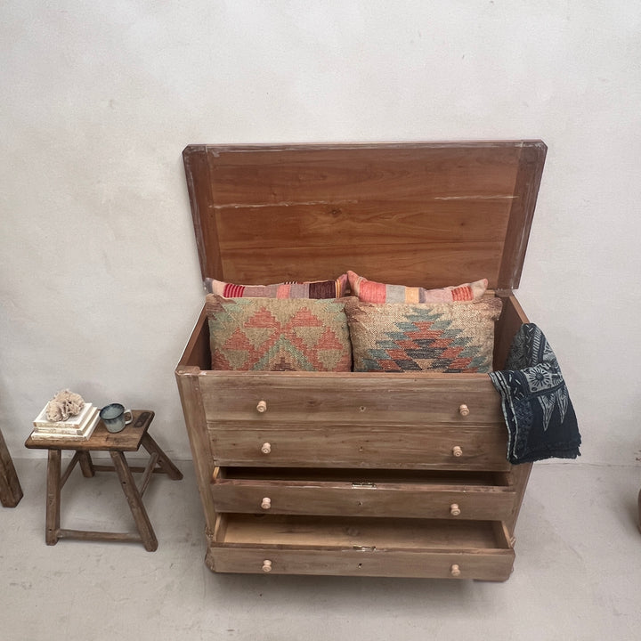 Antique French Blanket Box with drawers Antoine
