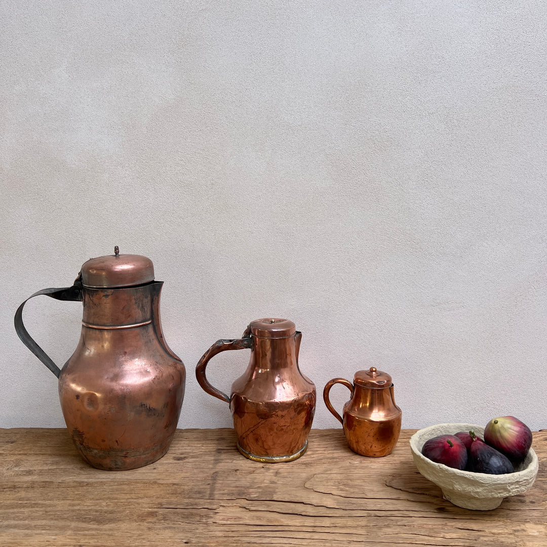 Antique French Copper Jugs