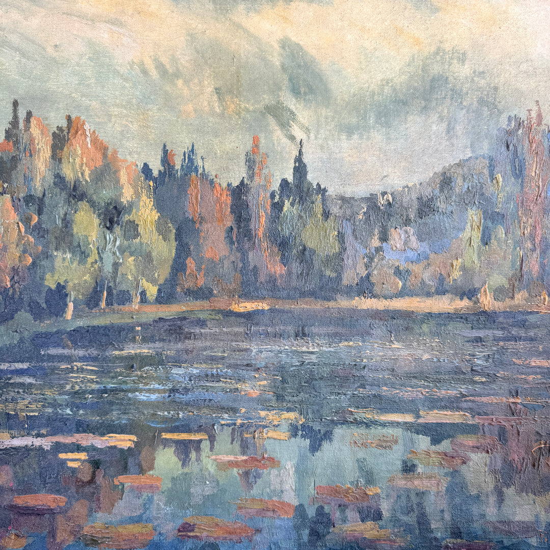 Antique French Impressionist Landscape Painting | Emanuel