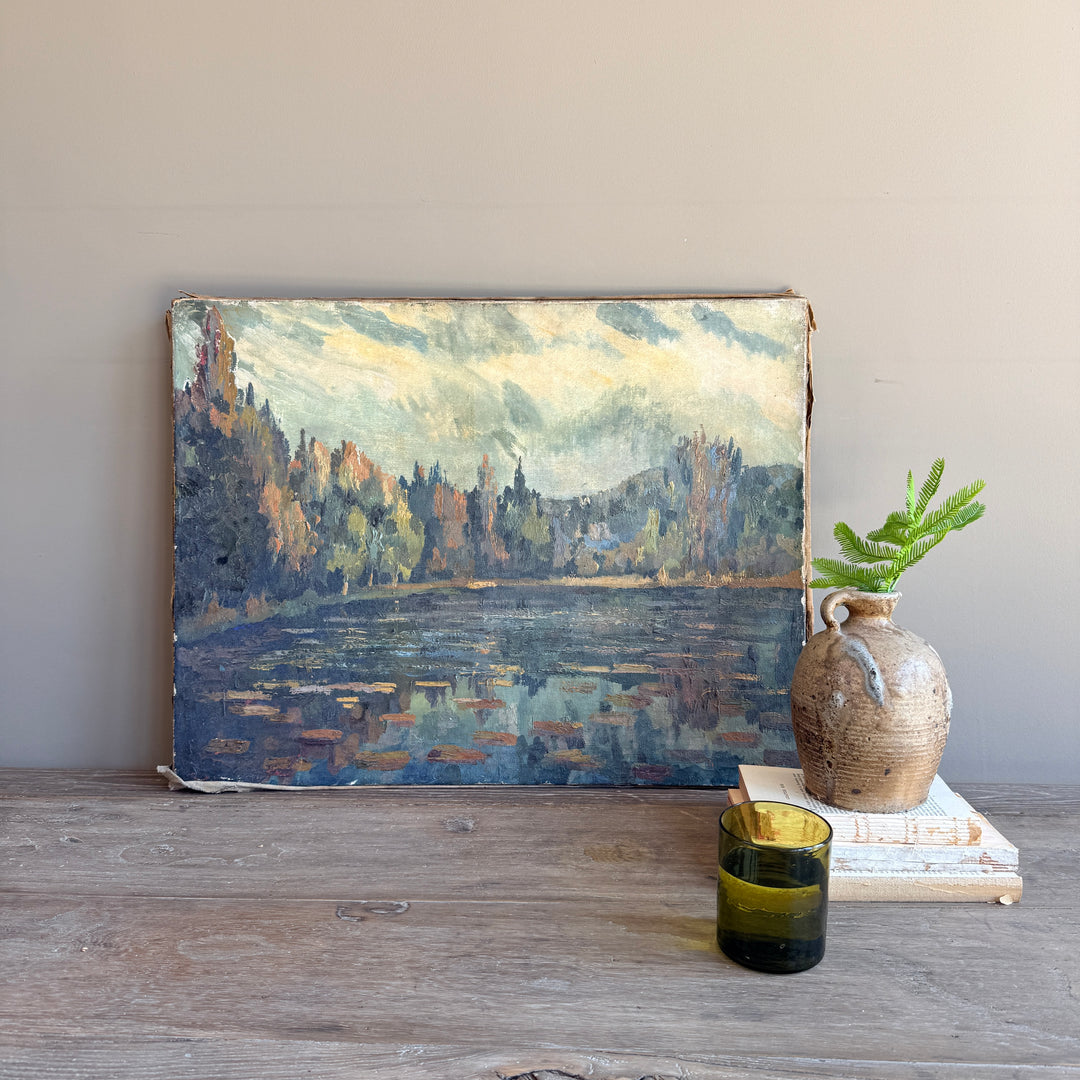 Antique French Impressionist Landscape Painting | Emanuel