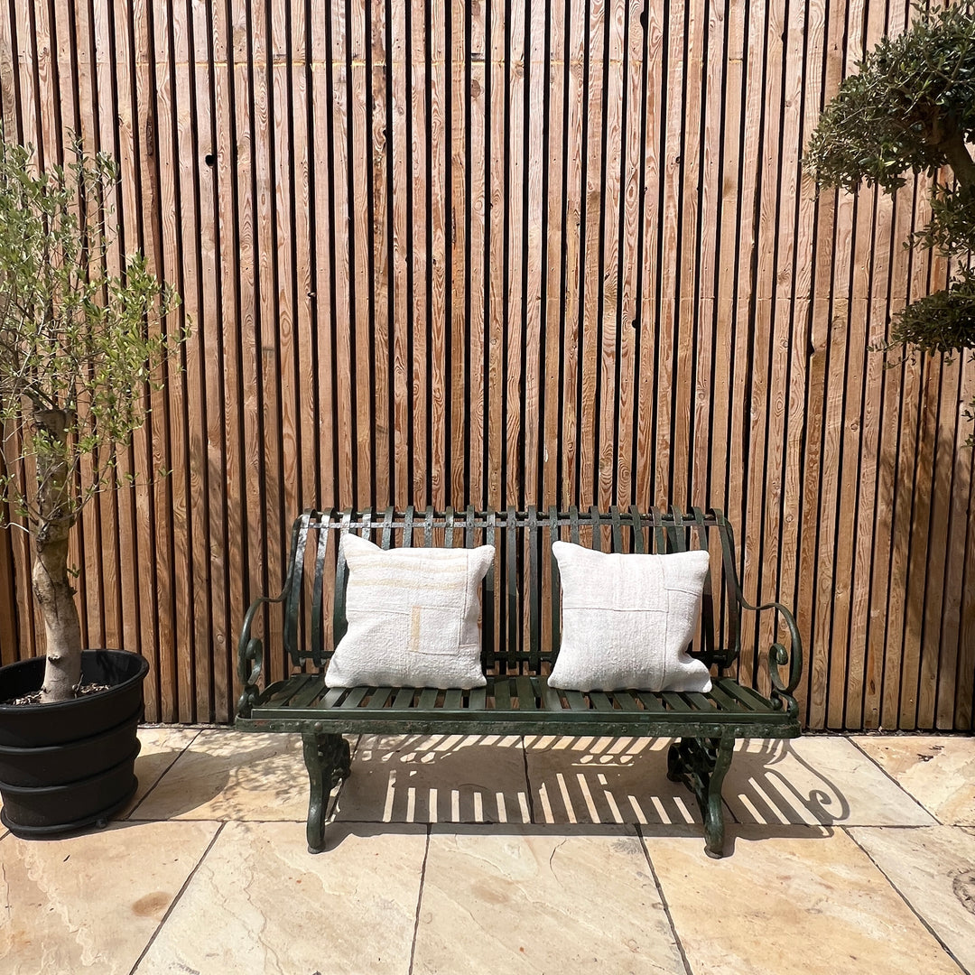 Antique French Metal Garden Bench
