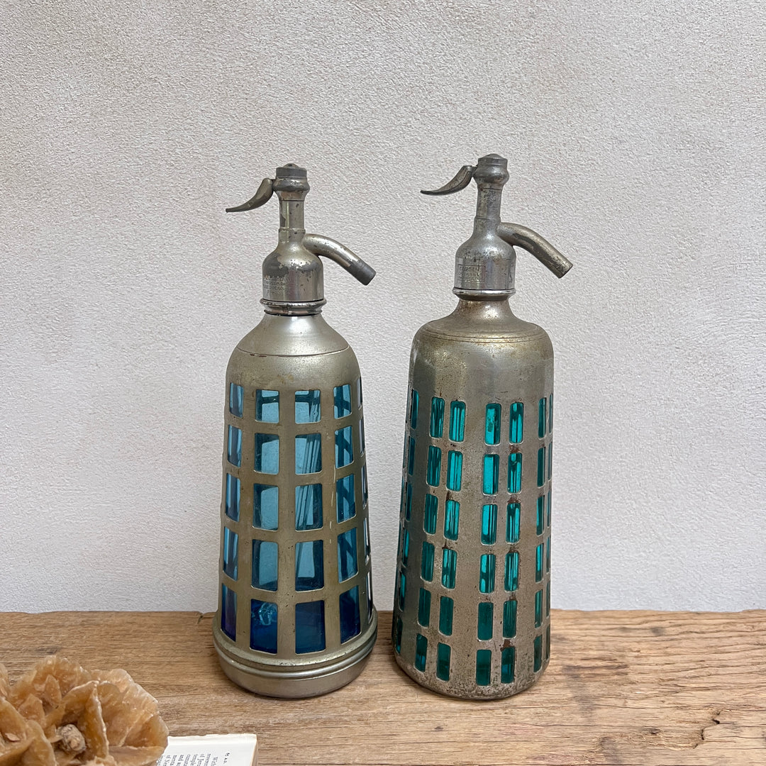 Antique French Metal Soda Syphons