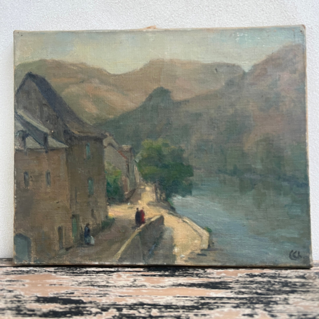 Antique French Painting | Bleu 