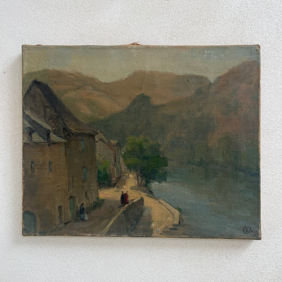 Antique French Painting | Bleu