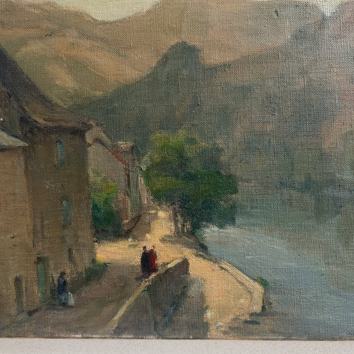 Antique French Painting | Bleu