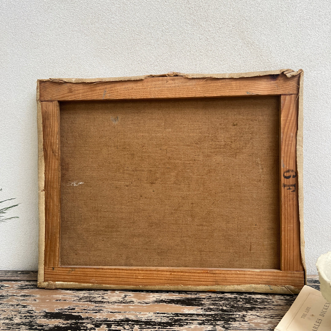 Antique French Painting | Bleu