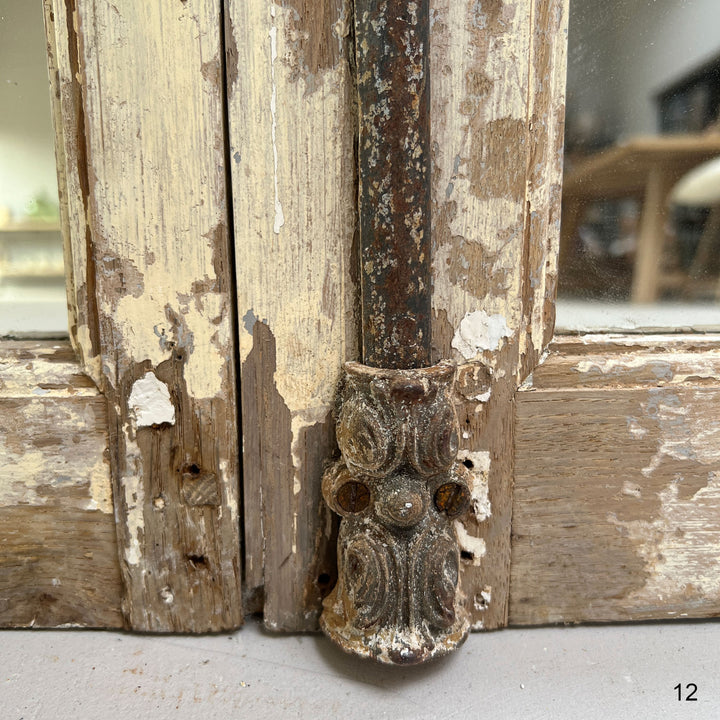 Antique French Window Mirrors detail