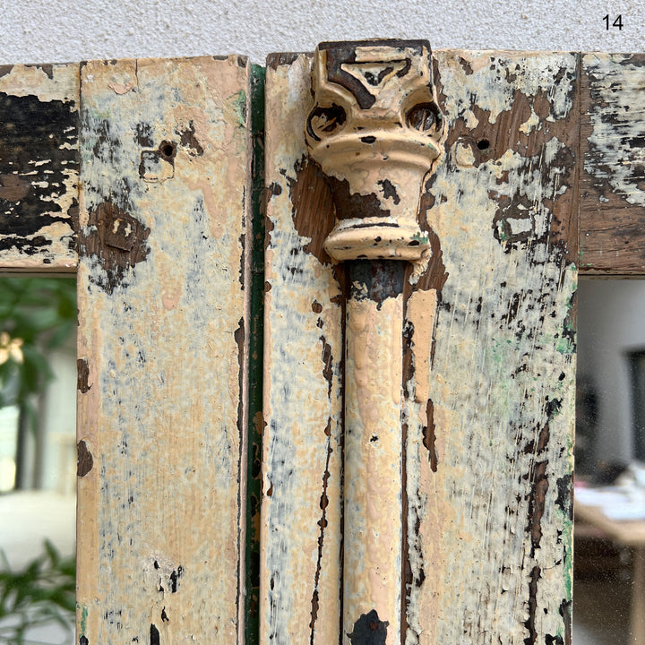 Antique French Window Mirrors detail