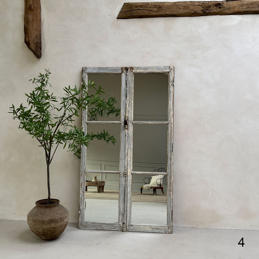 Antique French Window Mirrors