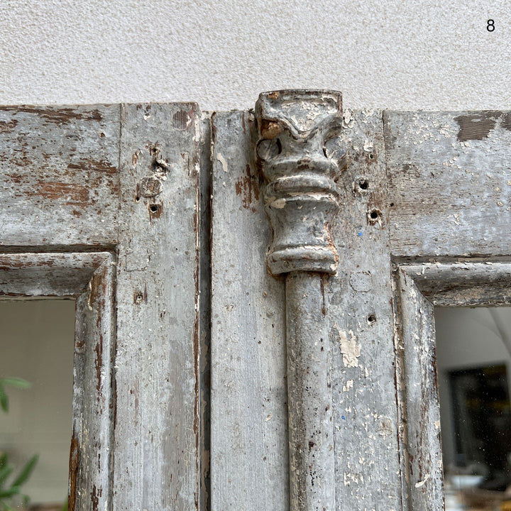 Antique French Window Mirrors detail