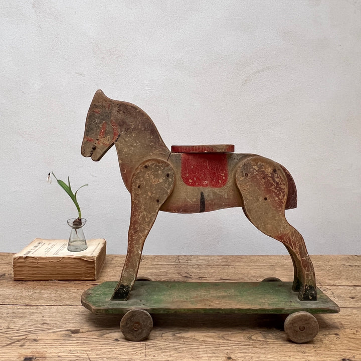 Antique French Wooden Horse | Percy