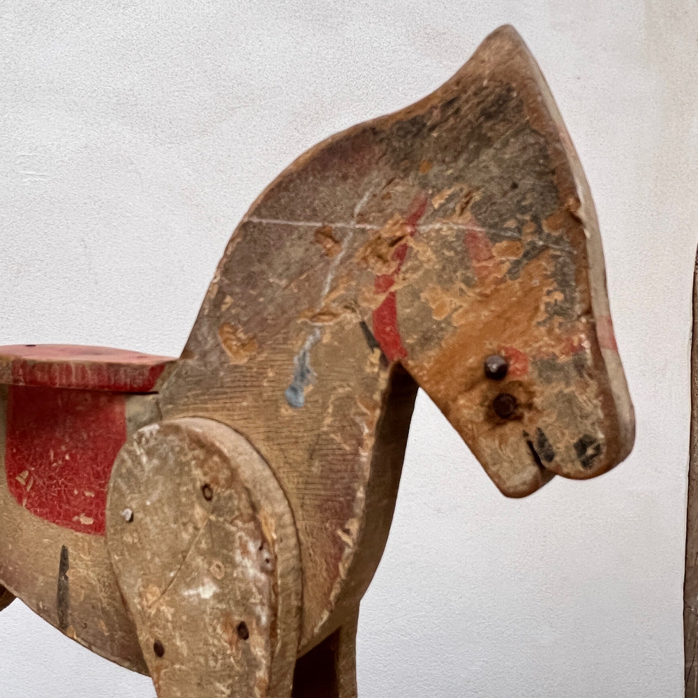 Antique French Wooden Horse | Percy