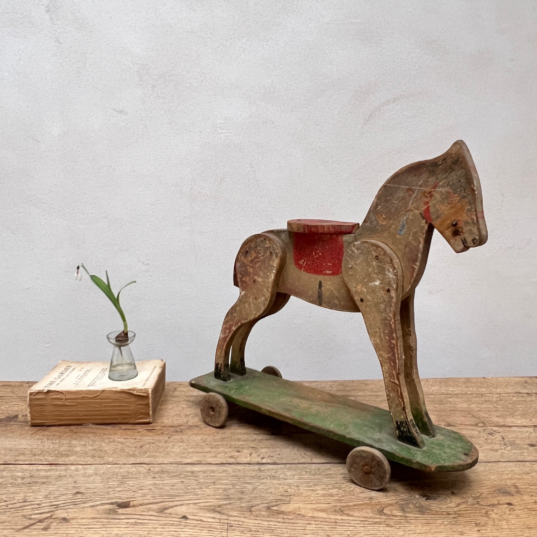 Antique French Wooden Horse | Percy