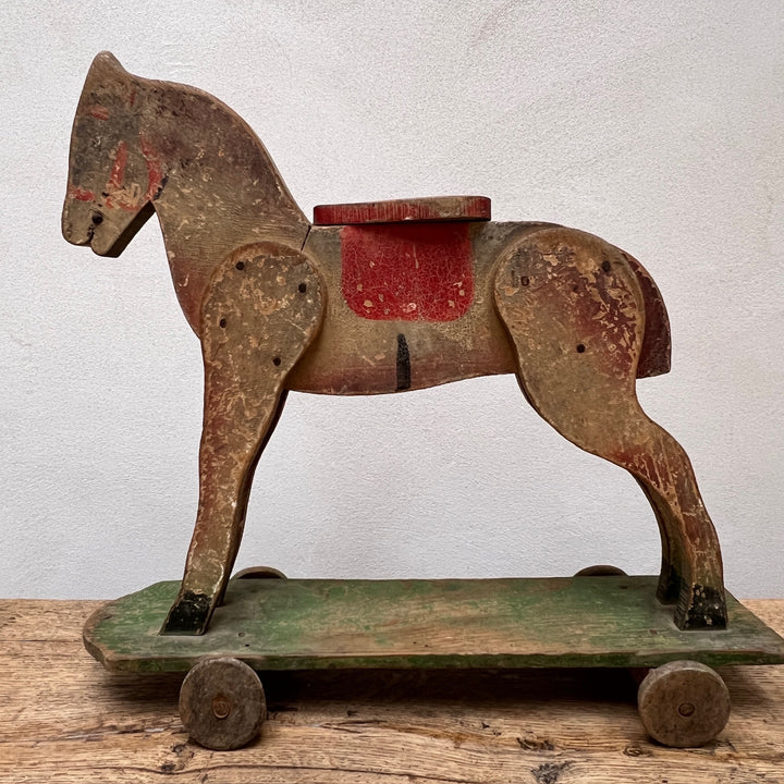 Antique French Wooden Horse | Percy