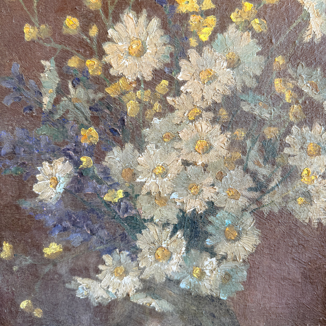 Antique French still-life Painting | Daisy