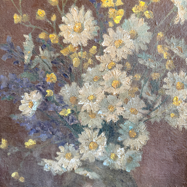 Antique French still-life Painting | Daisy