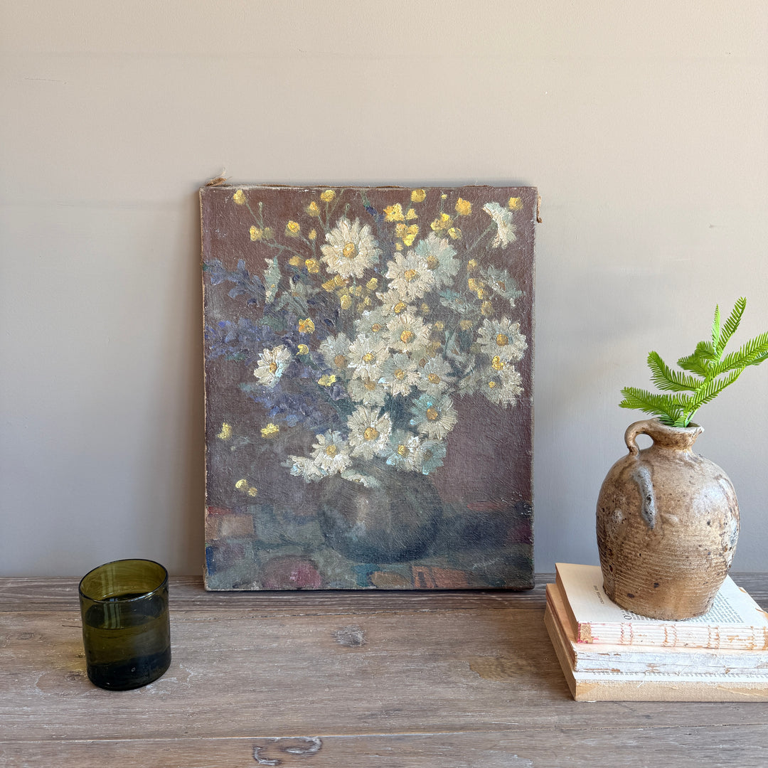 Antique French still-life Painting | Daisy