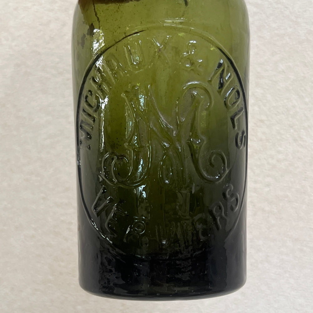 Antique German embossed beer bottle a 