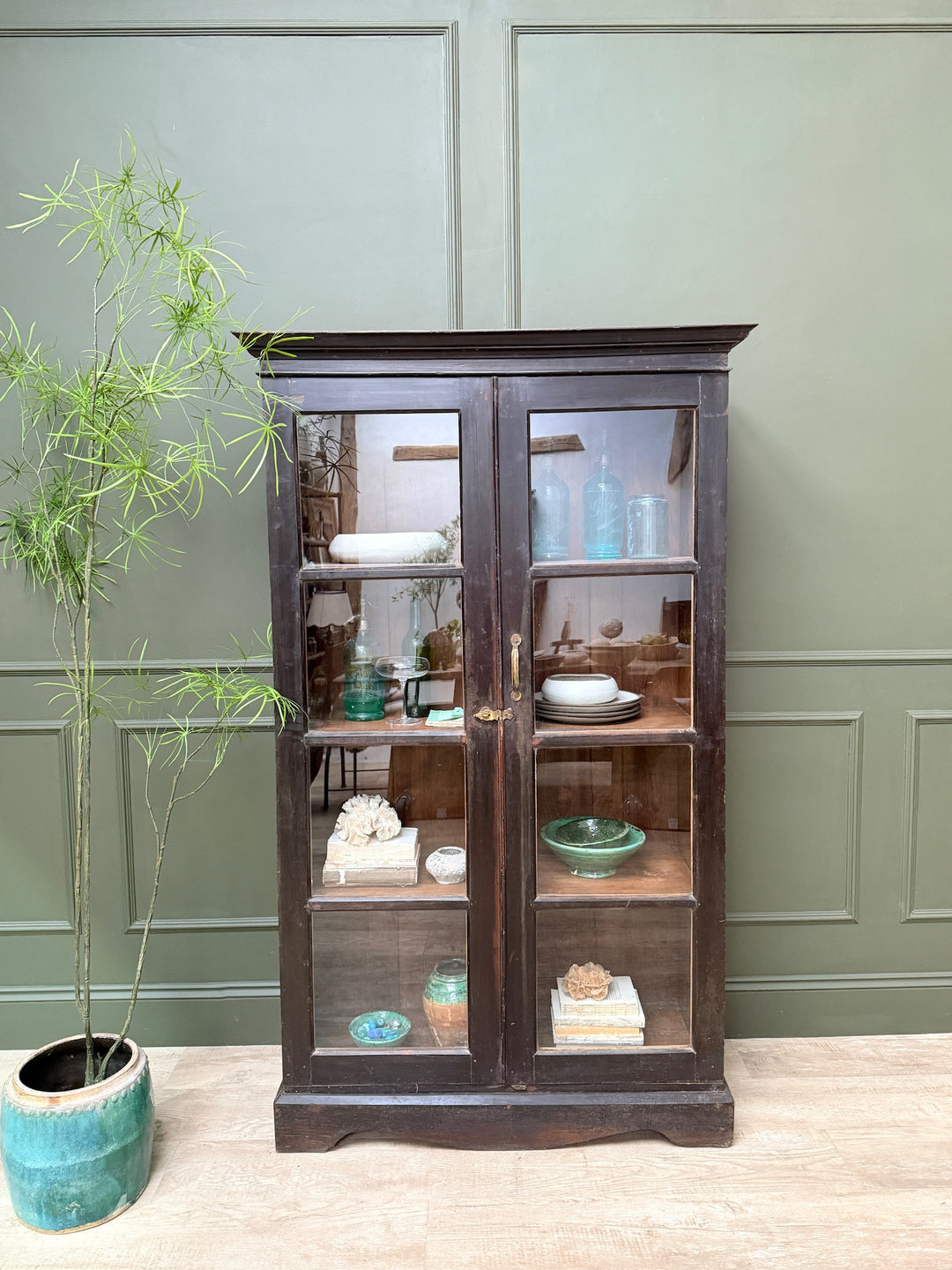 Antique Glazed Cupboard | Darcy