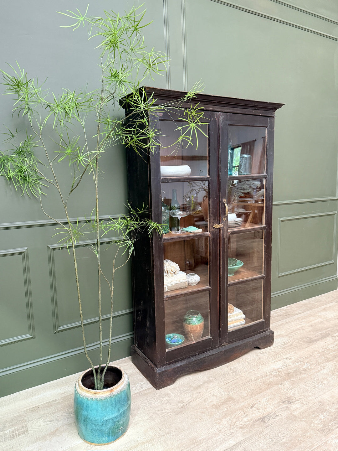 Antique Glazed Cupboard | Darcy 