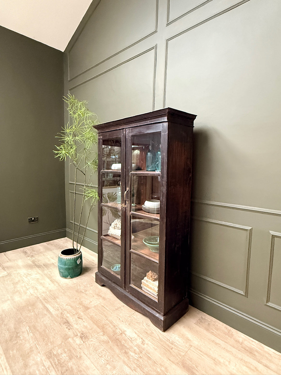 Antique Glazed Cupboard | Darcy 