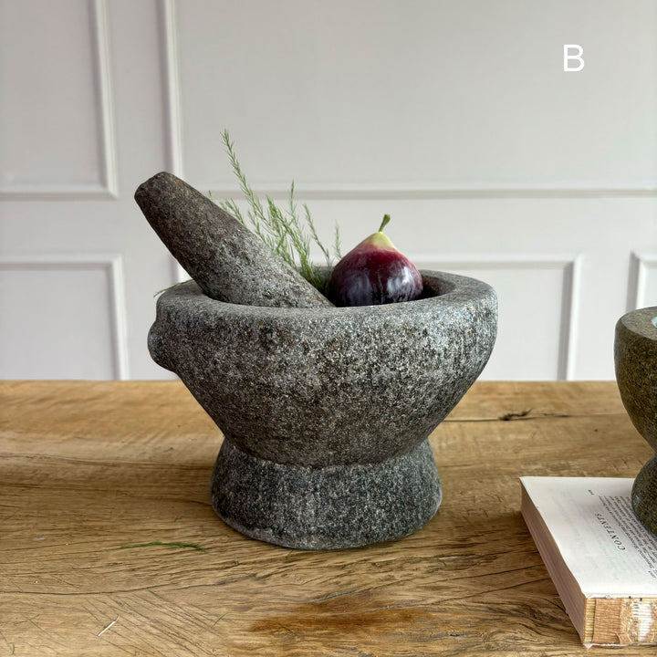 Antique Granite Pestle & Mortar