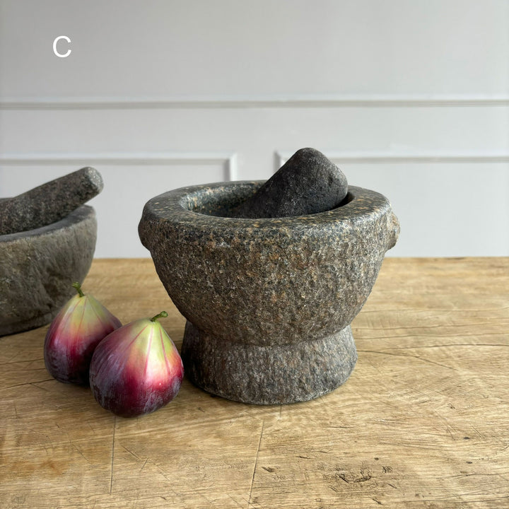 Antique Granite Pestle & Mortar