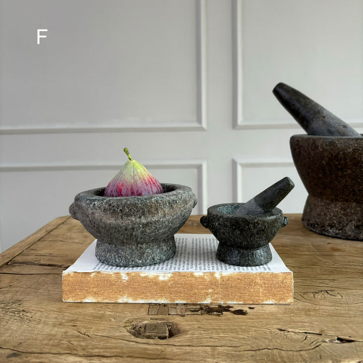 Antique Granite Pestle & Mortar