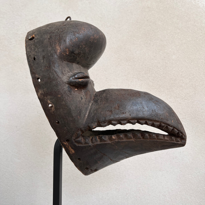 Antique Gurunsi African tribal mask | Bird